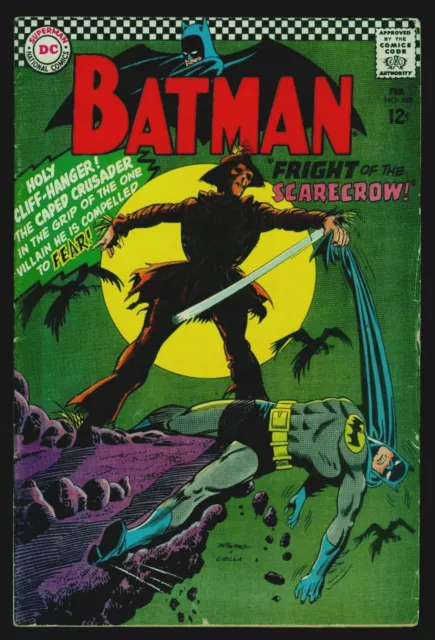 DC Comics BATMAN #189 1st Silver Age Appearance of The Scarecrow VG/FN 5.0