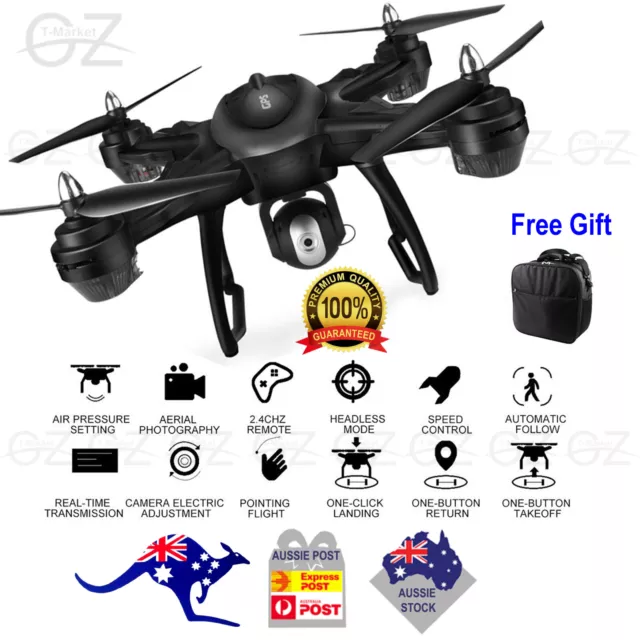 LH-X38G Dual GPS FPV With 1080P HD Camera Wifi RC Drone Quadcopter +Backpack AU