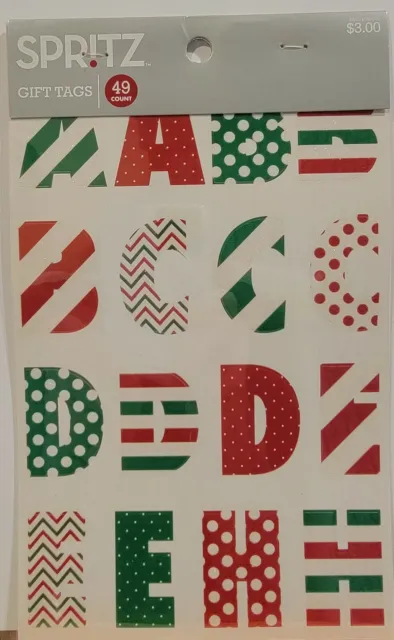 Target Spritz Holiday Gift Tags 2 Sheets Letters 1 Sheet Greetings Stickers CUTE