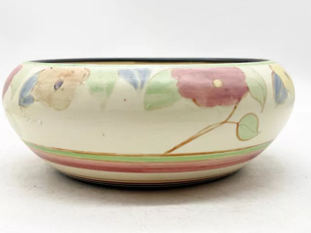 Vintage Clarice Cliff Handpainted Fruit Bowl Gloria Pattern Ceramic Pottery