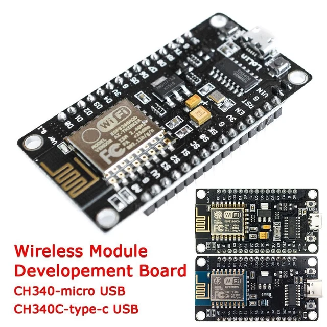 PORT NODEMCU V3 CH340 CH340C Based ESP8266 Developement Board Wireless ...