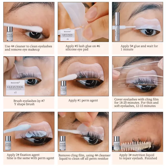 Komplettes Wimpernlift Perming Wimpernverlängerungskit Symbolzeichen Orignal Wimpernlift Perm 3