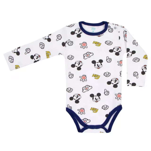 Disney Baby - Body à manche longues bébé impression "Mickey" - 6 mois