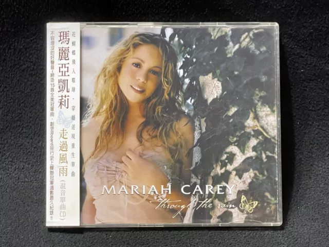 Mariah Carey Through The Rain Taiwan Edición Limitada con CD Maxi-Single 2002 RARO