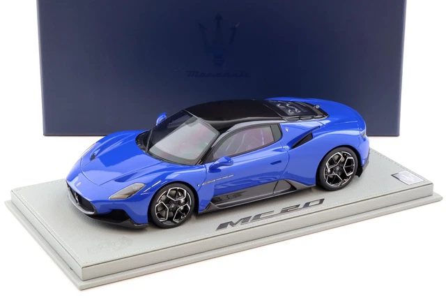 Maserati MC20 Cielo BBR Models 1/18 P18222B Rouge Vincente Métallisé avec vitrine