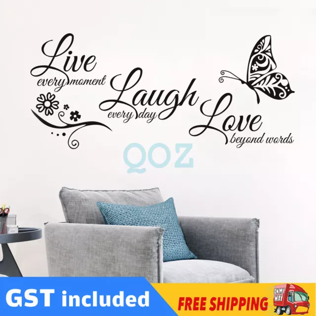 Wall Quotes Stickers Decal Vinyl Art Removable Custom Home DIY Family Love Room