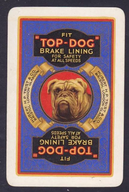 Bulldog.Top-Dog .Vintage Single Playing Card