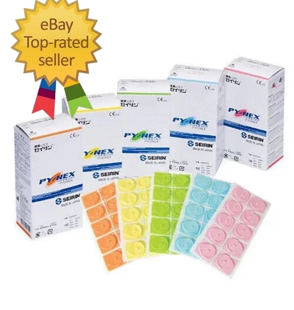 Parche de acupuntura SEIRIN Pyonex 100p 0,3 mm 0,6 mm 0,9 mm 1,2 mm 1,5 mm alivio del dolor