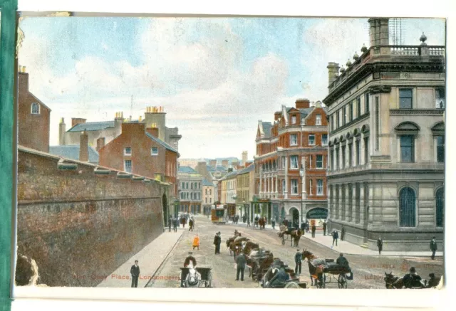 1909 Posted Postcard Quay Place Londonderry Ritchie Reliable Series