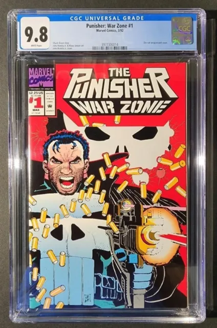 Punisher: War Zone #1 Marvel Comics 3/92 CGC 9.8 Die-Cut Cover
