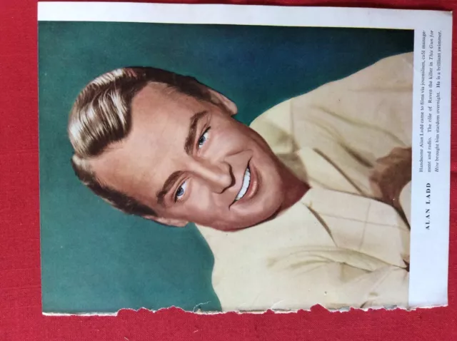 m2u ephemera 1940s film picture alan ladd