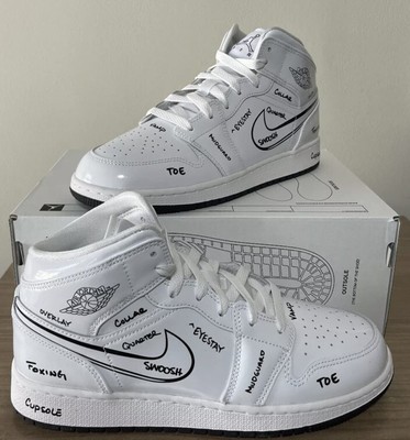 air jordan 1 mid gs schematic