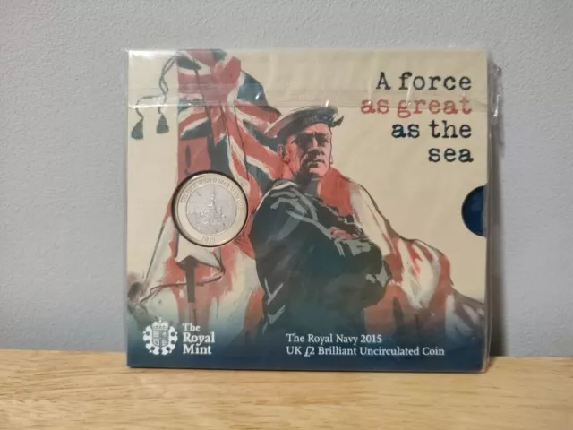 2015 Royal Mint First World War Royal Navy BU £2 Two Pound Coin Uncirculated