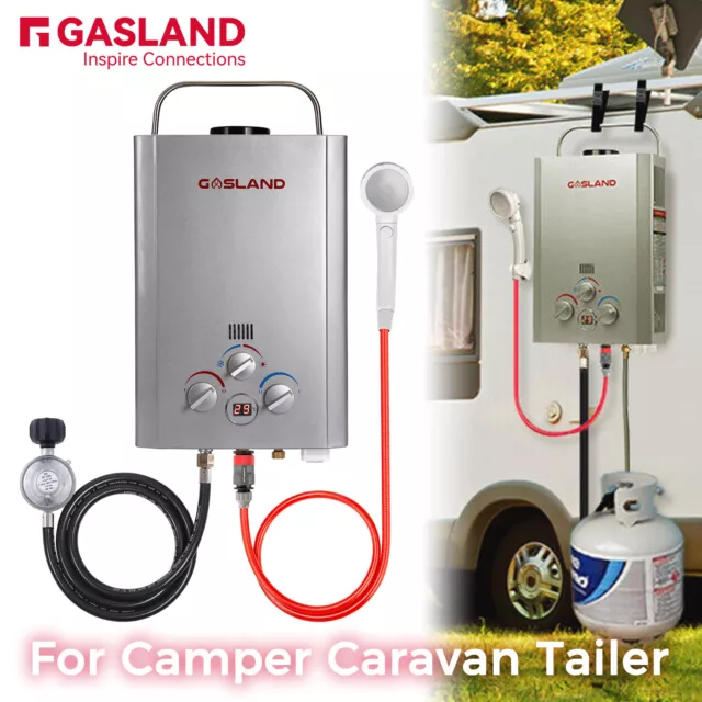 GASLAND 8L Portable Gas Water Heater LPG Instant Hot Water System Camper Tailer
