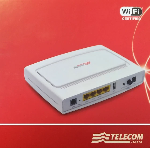 MODEM ROUTER ADB mod. A4001N ADSL2 a vela Completo Infostrada EUR