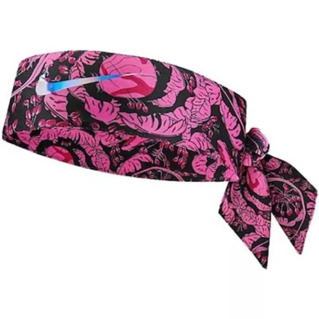 NIKE Dry Head Tie Fireberry Pink Fuchsia Black NWT