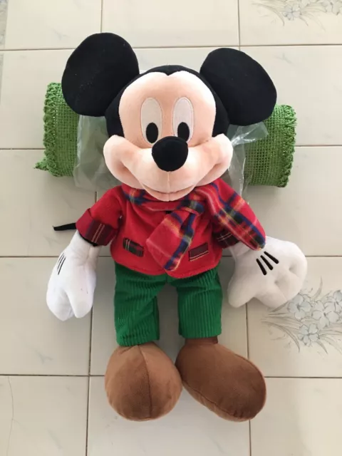 Peluche Navidad Mickey y Minnie Mouse Disney Store 17"