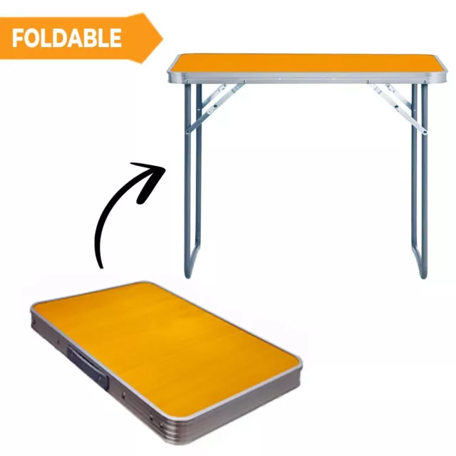 Mdf Portable Indoor Outdoor Wooden Folding Dining Table Camping Picnic Party