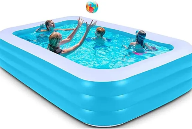 Large Paddling Pool Inflatable Family Garden Outdoor Swimming Fun Summer Relax