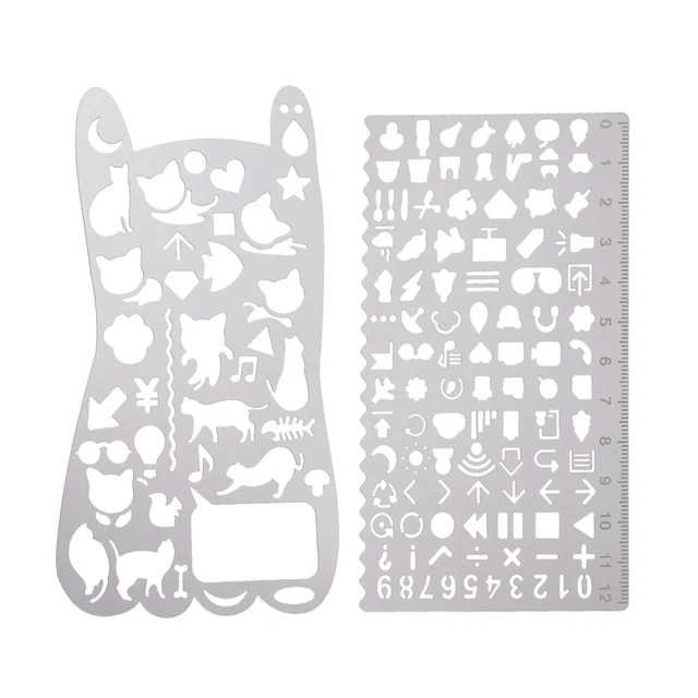 Stencil Metallo Caratteri Cinesi - 101x177 Mm Per Decorazioni Fai Da Te
