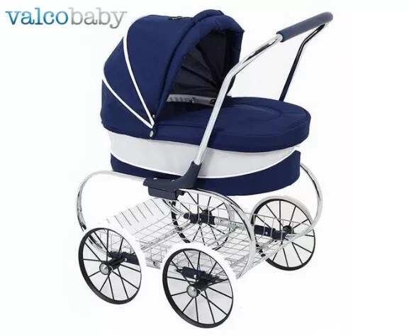 Valco Baby Just Like Mum Princess Doll Toy Stroller - Navy