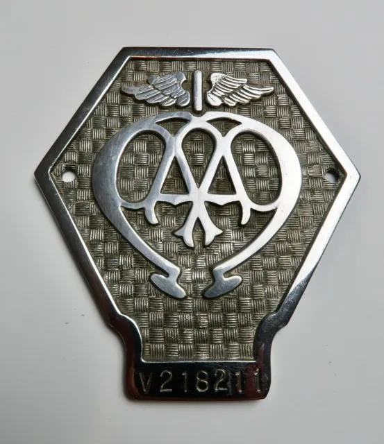 AA Automobile Association Commercial Industrial Vehicle Badge Circa 1930-67