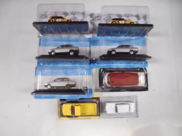 Lot de 8 Voitures miniatures 1/43 Véhicule collection Diecast OBA4