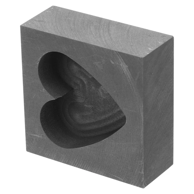 moule en graphite en or et argent bijoux de coeur