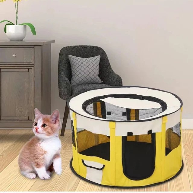 necesita caja de arena para gatos plegable mascota sala de parto gatos jaula perrera tienda