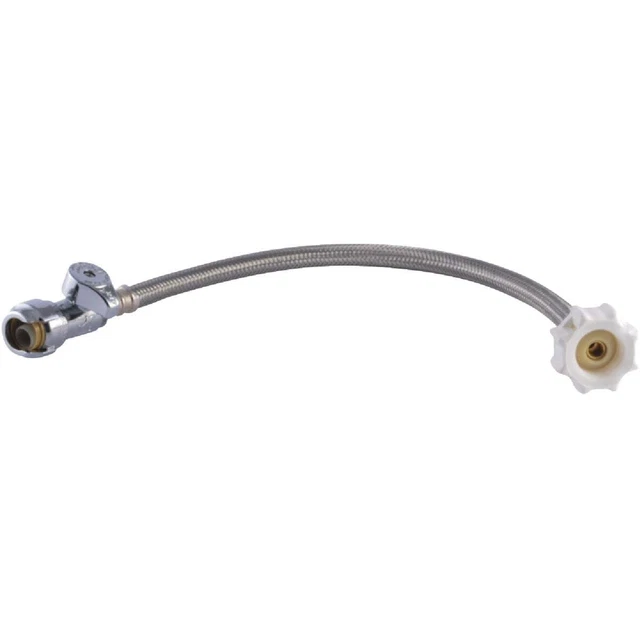 Click Seal 1/2 In. C x 7/8 In. BC x 16 In. L Braided Stainless Steel Toilet