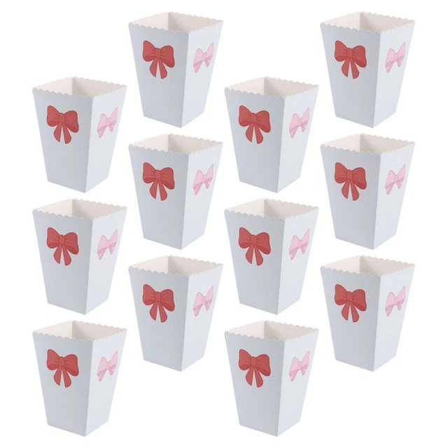 12 Pcs Nacho Vassoi Usa E Getta Arco Popcorn Contenitori Per Snack Cibo
