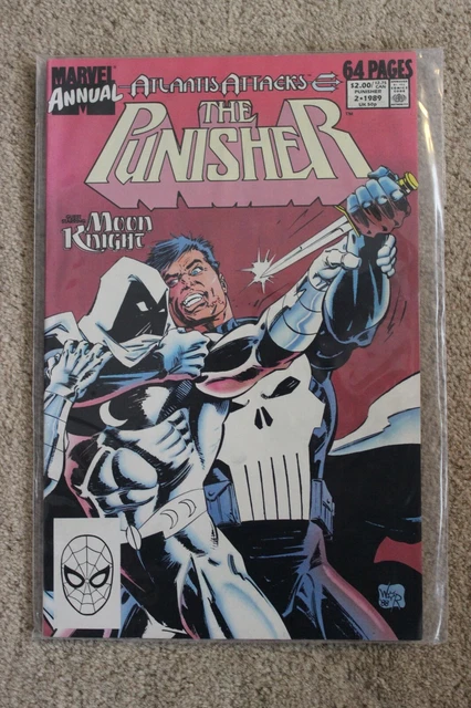 Marvel Annual The Punisher With Moon Knight 1989 Bagged Excellent Condition