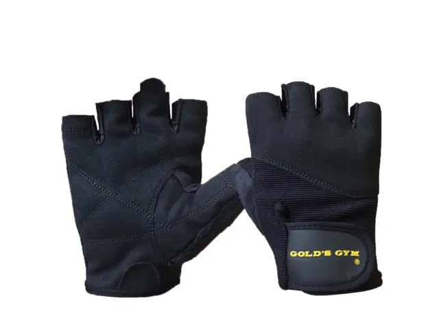Gold's Gym Weight Lifting Gloves Training Bodybuilding Fitness workout Black