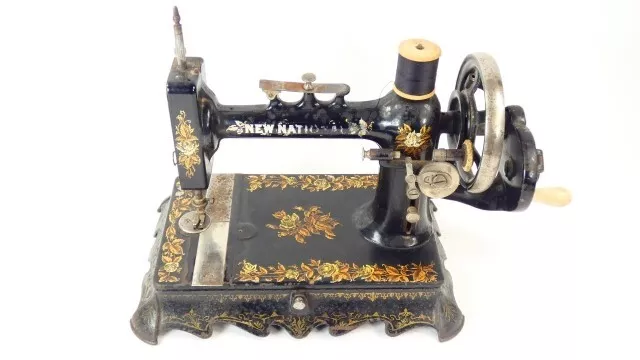 Maquina de coser NEW NATIONAL AÑO 1910 Sewing Machine Nahmaschine A Coudre !!!