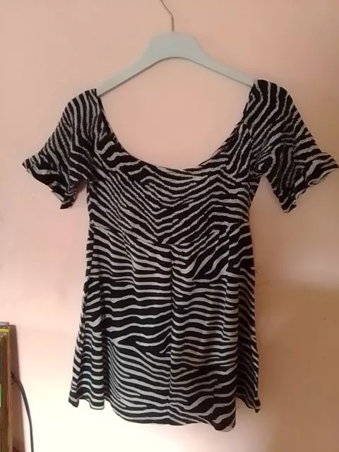 Umstandsbluse Shirt. Zebra Muster. Gr.S. H & M Mama 2