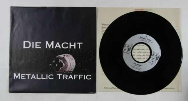 Metallic Traffic Die Macht GER 7inch Vinyl Single 1991 + PR-Insert! Synthpop