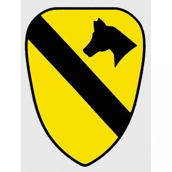 Us Army 1St Cavalry Division First Team Sticker Decal - Made In The Usa!!