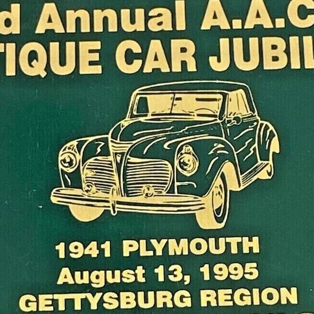 1995 ANTIQUE CAR Jubilee AACA Gettysburg Williams Grove Park