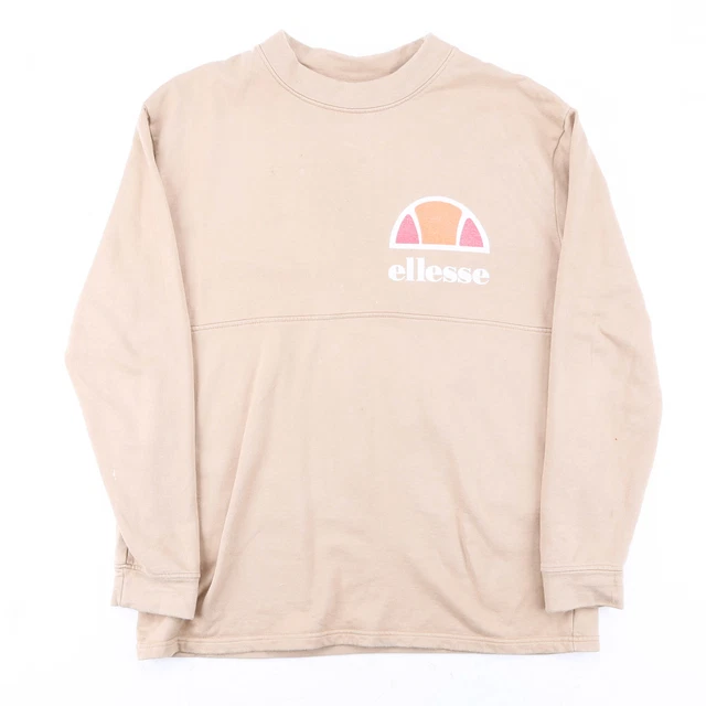 ELLESSE WoBeige Felpa Classica Crew Da Uomo M