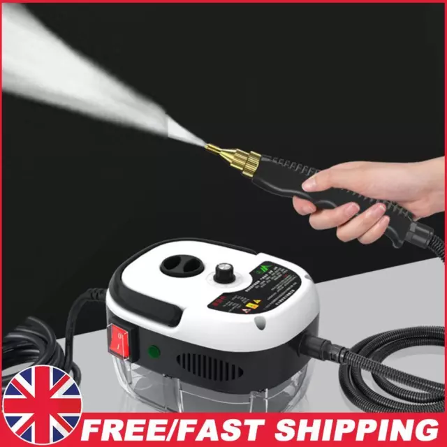 2500W Steam Cleaning Tools Handheld Steamer Cleaner for Household (White US)