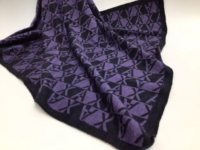 A|X ARMANI EXCHANGE Logo BANDANA SCARF / Unisex / Wool, Silk