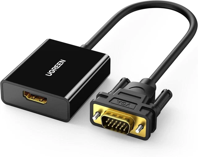 UGREEN Active HDMI to VGA Adapter HDMI Female to VGA Male Converter-AU