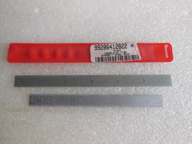 Starrett C305R 6" and C305R 5" Full Flexible Steel Rule with 5R Grads
