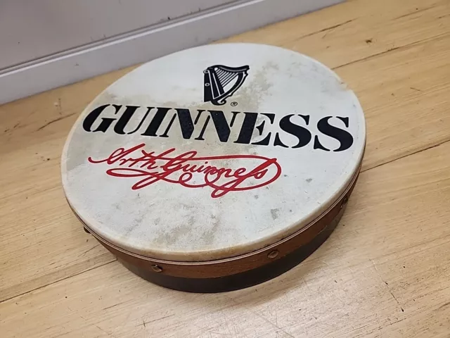 🔶️Rare Vintage Guinness Beer Advertising Bodhran Waltons Celtic Irish Drum