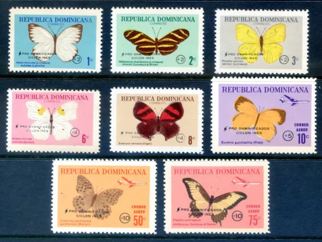 Dominican Republic Scott #622 C148 MNH Butterflies Insects FAUNA CV$41+