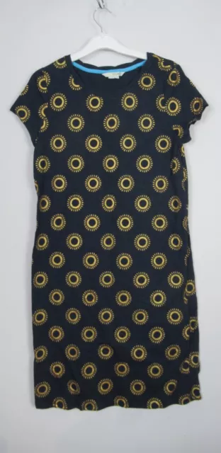 NEW BODEN CORALIE Sunburst Jersey T Shirt Dress Pink Gold Size 8L