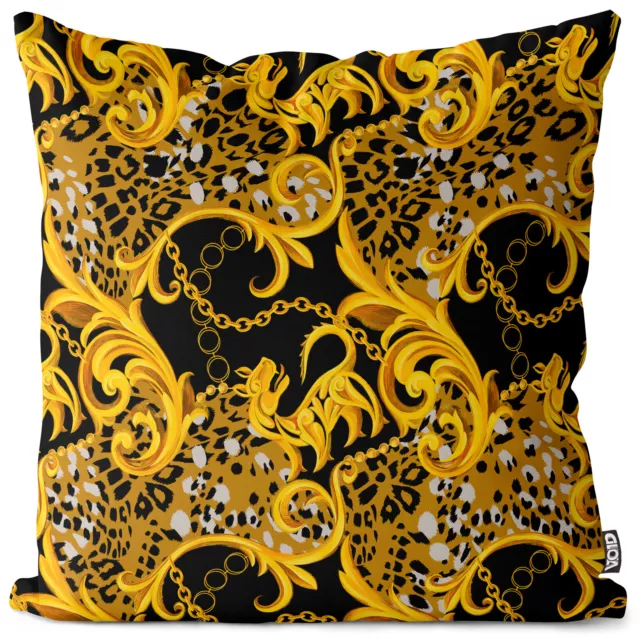 VOID Pillowcase Exotic Leopard Baroque Ornament Africa Antique Decoration
