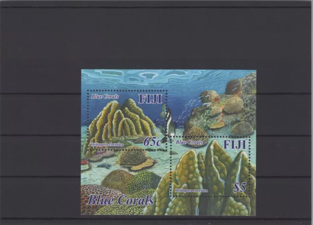 Fiji 2015 Blue Corals XF como nuevo nunca bisagras