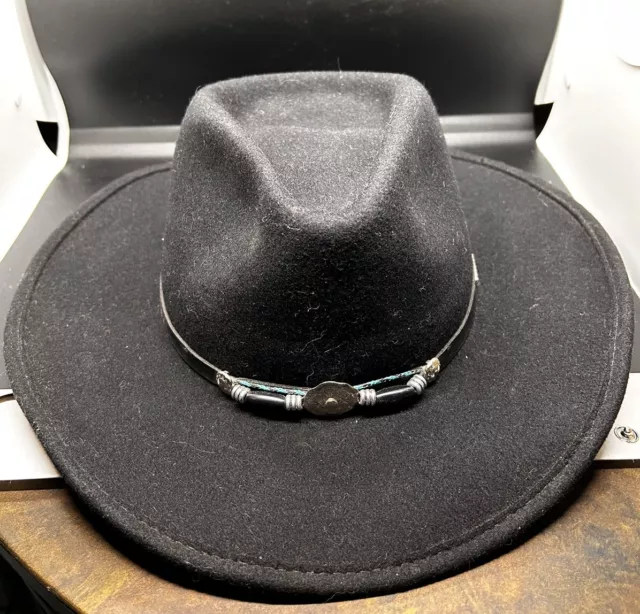 Twister Western Cowboy Hat Gambler Wool Crushable Black 7211801