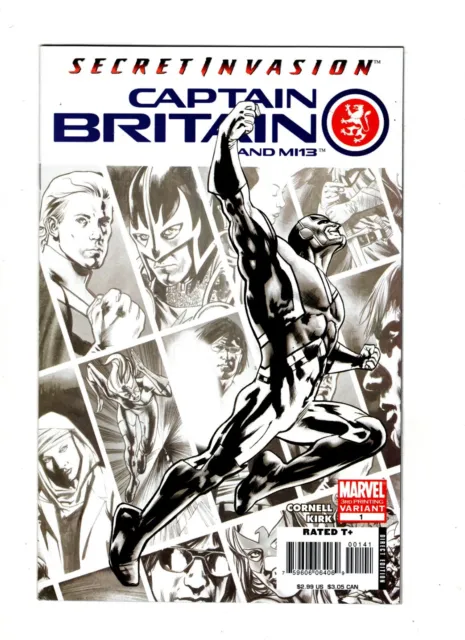 Captain Britain and the MI13 #1 Sketch Variant (2008) / vf / nm cond / sh5